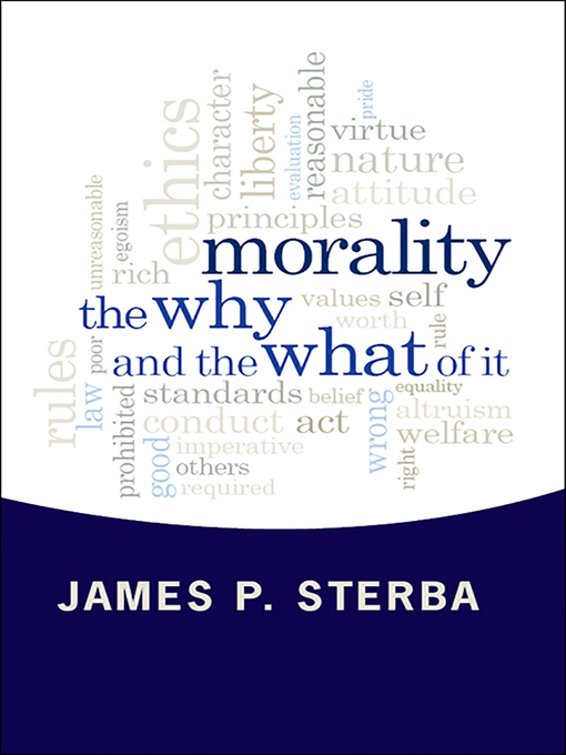Title details for Morality by James P. Sterba - Available